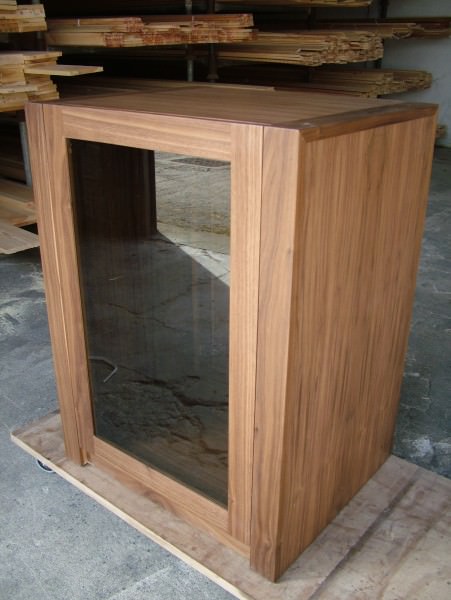 Walnut Hifi Unit Size Stump Furniture